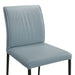Meriam - Full Back Top Grain Leather Upholstered Metal Dining Chairs (Set of 2)