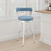 Bryant - Swivel Bar Stool With Silver Frame