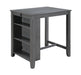 Graham - 3 Piece Small Space Counter Height Dining Table With Shelves And 2 Chairs (Set of 3)