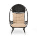 Outdoor Wicker Standing Basket Chair With Cushion