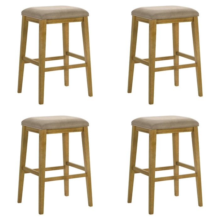 Jane - Contemporary Transitional Wood Bar Height Kitchen Bar Stool