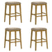 Jane - Contemporary Transitional Wood Bar Height Kitchen Bar Stool