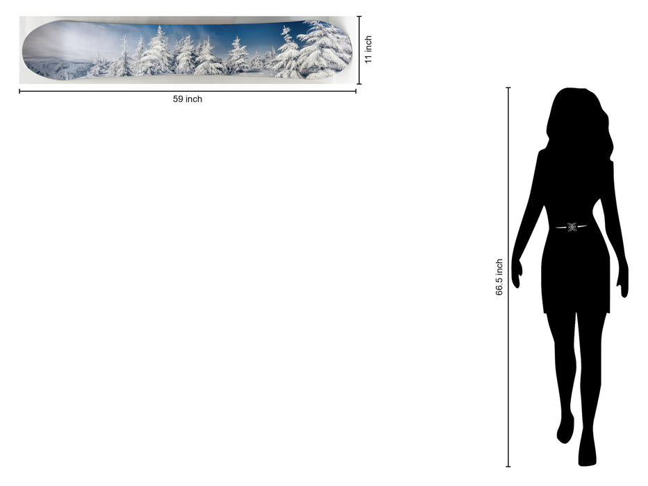 Snowboard - Snow Trees - Blue