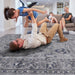 Marfi - 6' X 9' Oriental Area Rug - Gray / Blue