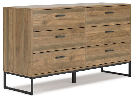 Deanlow - Honey - Six Drawer Dresser Sacramento Furniture Store Furniture store in Sacramento