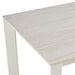 Breeze - Powder Coated Metal Rectangle Outdoor Dining Table With Sintered Stone Table Top - Cream