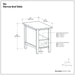 Ela - Narrow End Table - Brown