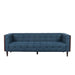 Contemporary Mid-Century Charm 3 Seater Sofa With Button Tufted Waffle Stitching