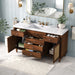 Bathroom Vanity With Sink, 5 Legs, Soft Close Drawers