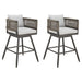 Alegria - Outdoor Patio Swivel Bar Stool Set