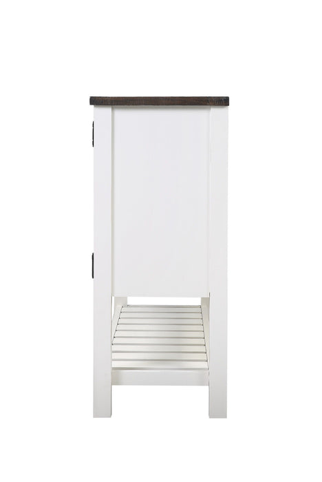 2 Drawer Server - Brown / White
