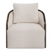 Lenora - Accent Chair With Swivel - Beige Chenille