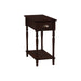 Accent Side Table, 2 Tier, Storage Drawer, Stylish Traditional Design