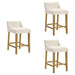 Fauna - Modern Transitional Wood Counter Height Kitchen Bar Stool