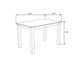 Sarang - Panda Dining Table With 4 Padded Dining Chairs - Black