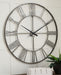 Paquita - Wall Clock - Antique Silver