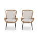 Outdoor Wicker Club Chair With Cushions (Set of 2)