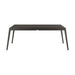 Avila - Outdoor 79" Rectangular Slatted Aluminum Top Dining Table With Umbrella Hole - Dark Bronze
