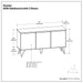 Hunter - 3 Door Sideboard Buffet With Hairpin Legs - Natural