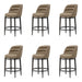 Eunice - Faux Leather Upholstered Swivel Counter Height Barstool