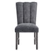 Dining Chair With Padded Seating And Back (Set of 2) - Dark Gray