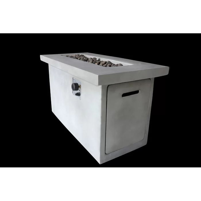 Propane / Natural Gas Outdoor Fire Pit Table - Gray