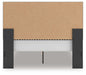 Zuraleus - Upholstered Panel Platform Bed With Roll Slats