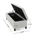 Upholstered Storage Ottoman Bench, Foot Rest For Bedroom