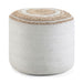 Serena - Handcrafted Round Braided Pouf