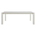 Breeze - Powder Coated Metal Rectangle Outdoor Dining Table With Sintered Stone Table Top - Cream