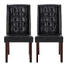 Sophisticated Tufted Dining Chair With High Back Design