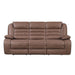 Lucius - Reclining Sofa With Manual Recline - Brown
