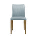 Velena - Full Back Top Grain Leather Upholstered Wood Dining Chairs (Set of 2) - Blue