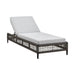 Alegria - Outdoor Patio Adjustable Chaise Lounge Chair In Aluminum With Gray Rope And Cushions
