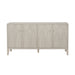 Wood Sideboard With Adjustable Shelves And Storage Cabinet - White Washed