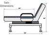 EZLift electric lift bed reducing caregiver strain sold by Sacramento Furniture Store