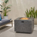 Outdoor Patio Gas Burning Fire Pit Table 50, 000 Btu, Square