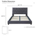 Donald - Mid-Century Modern Upholstered Platform Bed