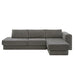 L-Shaped Modular Sofa With Double Layer Cushion