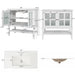 Bathroom Vanity With Ceramic Sink, Adjustable & Open Shelf