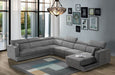 Alwin - Modular Lf Sofa - Dark Gray Fabric