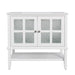 Bathroom Vanity With Ceramic Sink, Adjustable & Open Shelf