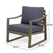 Samwell - Club Chair Outdoor Seating Acacia Wood - Dark Gray
