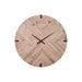 Wall Clock, Round, Large Oversized - Brown