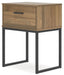 Deanlow - Honey - One Drawer Night Stand Sacramento Furniture Store Furniture store in Sacramento
