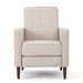 Mid-Century Modern Recliner With Button Tufted Waffle Stitch