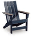 East Beach - Adirondack Chair - Black / Beige
