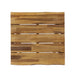 Passion - Outdoor Side Table With Cross Base And Slatted Top - Teak