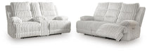 Rhines Falls - 2 Pc. - Power Reclining Sofa And Loveseat - Alloy