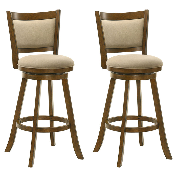 Aiden - Modern Farmhouse Swivel Wood Bar Height Kitchen Bar Stool